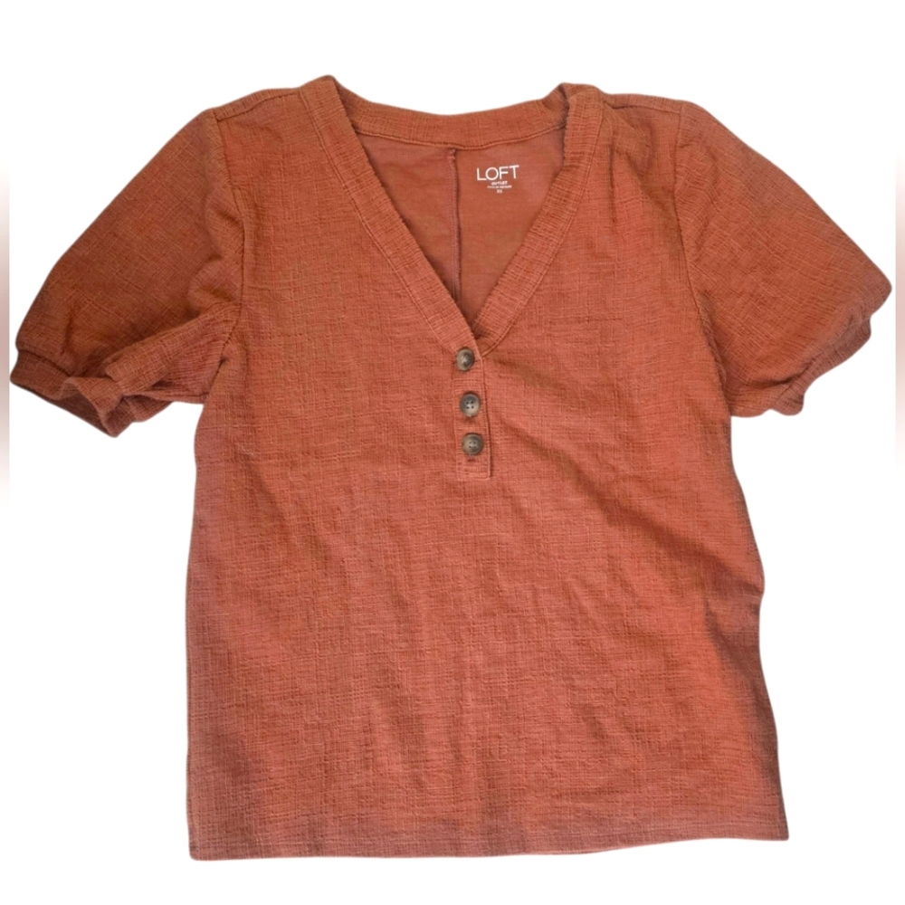 Loft Burnt Orange Top